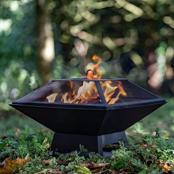 Image of Boscastle Square Firepit with BBQ Grill