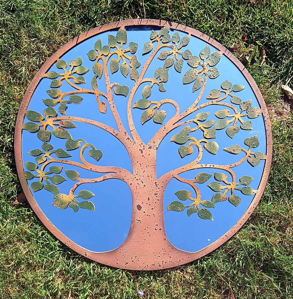 Image of Somersham Green Leaf Tree Of Life Mirror