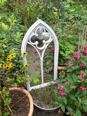 Image of Bexley Arched Mirror - Antique White Finish