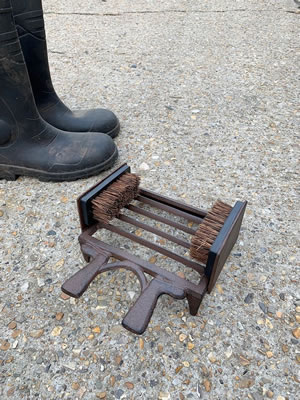 Image of Country Double Cast Iron Sided Brush and Boot Scraper