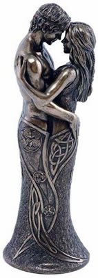 Image of Love Life - Celtic Lovers Bronze Figurine