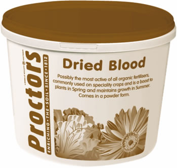 Image of Proctors Dried Blood Blood Meal 5kg Airtight Tub