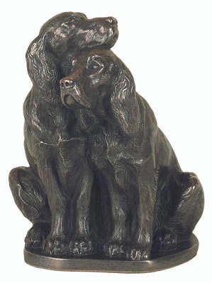 Image of Sculpture of a Pair of Spaniels