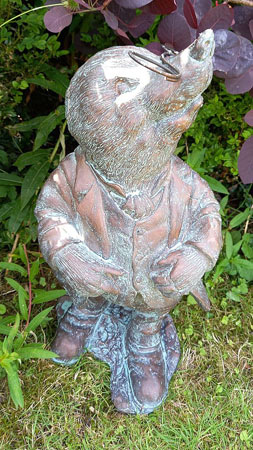 Image of Wind in the Willows Garden Sculpture of Mole - 56cm
