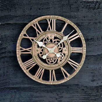 Image of Newby Mechanical Bronze Effect Clock