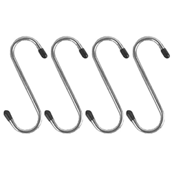 Image of 4x 100mm 10cm S Hooks for Hanging all sorts of items