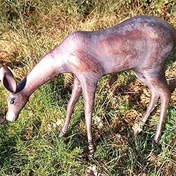 Image of Grazing Doe Garden Sculpture