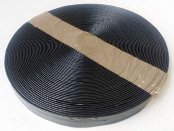 Image of 25m roll of 25mm Wide Black Plastic Tree Sapling Strapping
