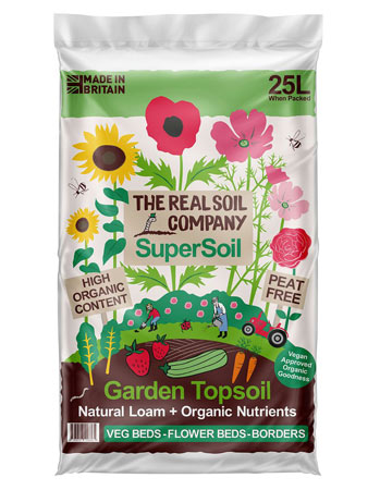 Image of SuperSoil 25 Litre Bag of Organic and Nutritional Top Soil Sustainable Peat-free Loam