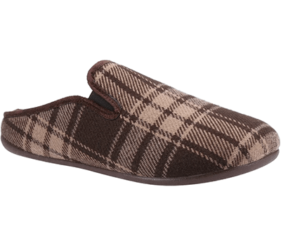 Image of Cotswold Brown Syde Slippers