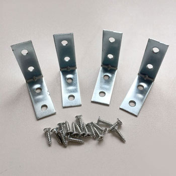Image of 1.5 inch Corner Braces Pack of 4 with Screws