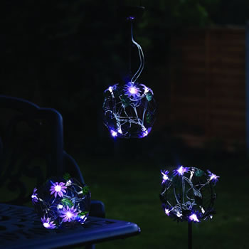 Image of Cole & Bright Solar Flower Ball Hanging Light (L26424)