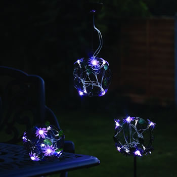 Image of Cole & Bright Solar Flower Ball Table Light (L26425)