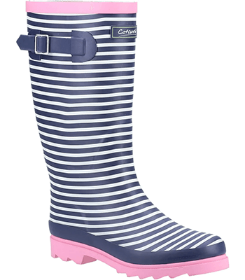 Image of Cotswold Stripe Chilson Wellington Boots