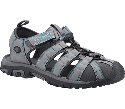 Image of Cotswold Grey/Turquoise Colesbourne Women's Sandal