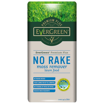 Image of Evergreen No Moss No Rake Moss Remover Lawn Feed 200m (119532)