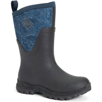 Image of Muck Boots Arctic Sport Mid - Navy Topography UK Size 8