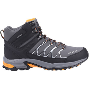 Image of Cotswold Abbeydale Mid Boots in Grey/Orange