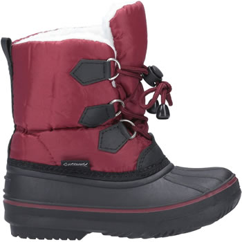 Image of Cotswold Explorer Kids' Snow Boot in Red
