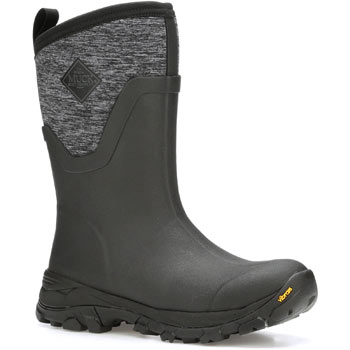 Image of Muck Boots Heather Arctic Ice Mid - Black/Jersey - UK 9