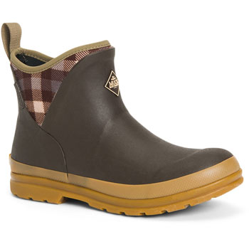 Image of Muck Boots Originals Ankle - Brown/Plaid/Gum - UK 8