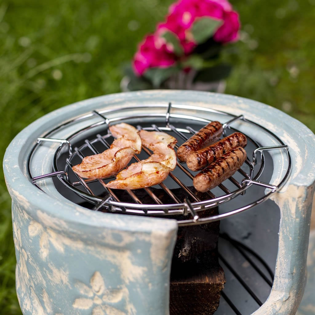 Oxford Barbecues St Chloe Clay Chiminea With BBQ Grill And ...