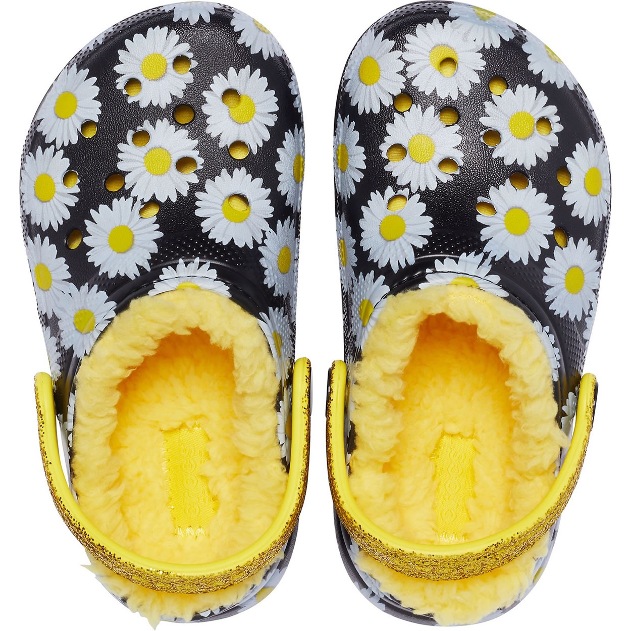 Crocs Kids' Classic Lined Vacay Vibes Clogs in Black Daisy Print - £29. ...