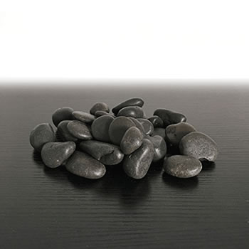 Image of 500g Decorative Natural BLACK PEBBLES Stones Chippings Gravel HOME GARDEN Rocks