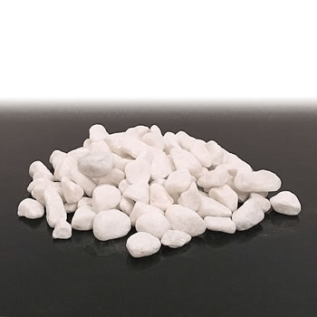 Image of 500g Decorative Natural WHITE PEBBLES Stones Chippings Gravel HOME GARDEN Rocks