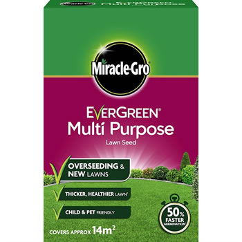 Image of Miracle-Gro Evergreen Multi Purpose Lawn Grass Seed 14m2 (119613)