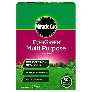 Image of Miracle-Gro Evergreen Multi Purpose Lawn Grass Seed 28m2 (119614)