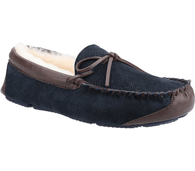 Image of Cotswold Navy Northwood Slippers