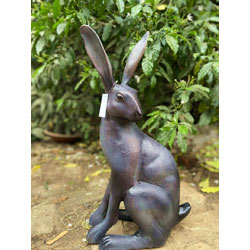 Image of Sitting Hare Cast Aluminium Garden Sculpture