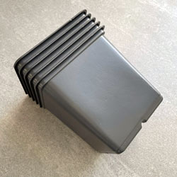 Extra image of 11cm Square Black Plant Pots (Pack of 5)