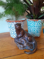 Extra image of Miniature Otter Garden Ornament
