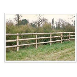 Extra image of Wooden post and rail packs for a 3 rail fence fencing - 18m