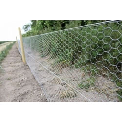 Extra image of 25m long, 90cm Tall Roll of Galvanised Chicken Wire Mesh - 50mm Mesh Size