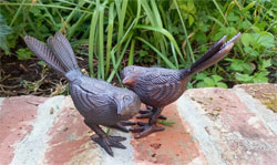 Extra image of Pair of Song Birds Garden Ornament