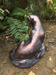 Extra image of Large Otter Garden Ornament