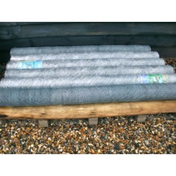 Small Image of 25m long, 180cm Tall Roll of Galvanised Chicken Wire Mesh - 50mm Mesh Size