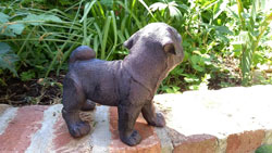 Extra image of Pug Dog Sculpture Figurine