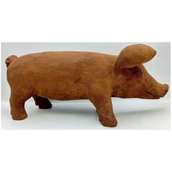 Small Image of Pig Garden Ornament - Cold Cast Iron