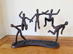 Image of Jump for Joy! Ornament Hand Cast in Aluminium with Antique Bronze Finish