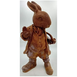 Extra image of Cold Cast Iron Mr Rabbit Garden Ornament from Beatrix Potter