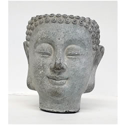 Small Image of Buddha Head Planter - Stone Effect