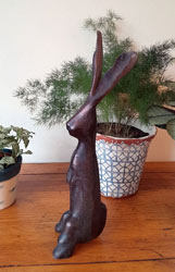 Extra image of Long Eared Rabbit Garden Sculpture