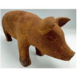 Extra image of Piglet Garden Ornament - Cold Cast Iron