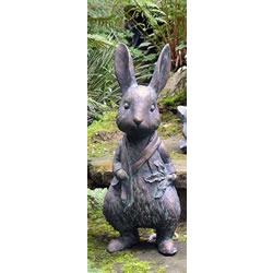 Small Image of Beatrix Potter Garden Sculpture - Peter Rabbit