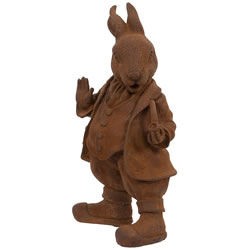 Small Image of Cold Cast Iron Mr Rabbit Garden Ornament from Beatrix Potter