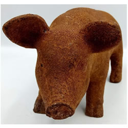 Extra image of Piglet Garden Ornament - Cold Cast Iron